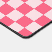 Flamingo sorbet checkerboard pattern bureaumat (Hoek)