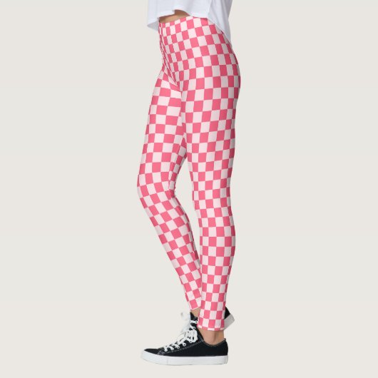 Flamingo sorbet checkerboard pattern leggings (Links)