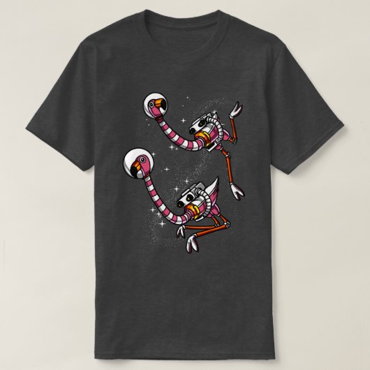 Flamingo Space Astronaut T-shirt (Design voorkant)