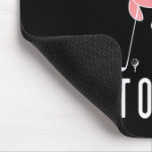 Flamingo speelt Golf Talk Birdie voor mij Golfende Muismat (Hoek)