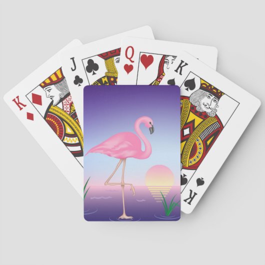 Flamingo-spelkaarten Speelkaarten (Achterkant)