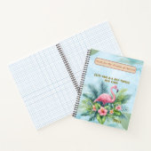 Flamingo Spiral Notitieboek met Aangepaste Quote e (Binnen)