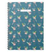 Flamingo Spiral Notitieboek met Tropisch patroon (Voorkant)