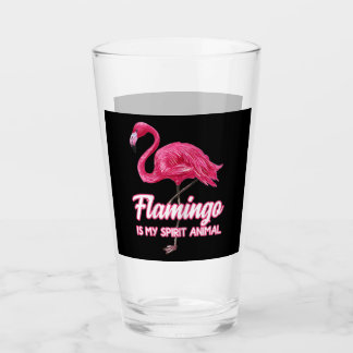 Flamingo Spirit Dier Tropische Vogelfans Glas