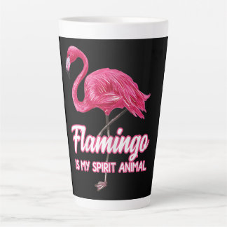 Flamingo Spirit Dier Tropische Vogelfans Latte Mok