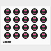 Flamingo Squad Funny Lucky St Patricks Day 2020 Te Ronde Sticker (Vel)
