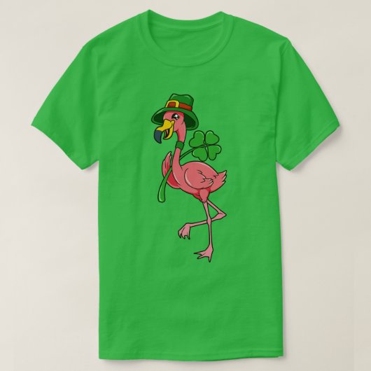 Flamingo St Patricks Flamingo T-shirt (Design voorkant)