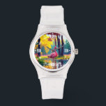 Flamingo Staand in Het Meer-36547 Horloge<br><div class="desc">Flamingo Staand in Het Meer-36547</div>