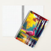 Flamingo Staand in Het Meer-36547 Notitieboek (Binnen)