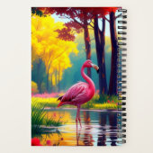Flamingo Staand in Het Meer-36547 Notitieboek (Achterkant)