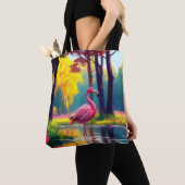 Flamingo Staand in Het Meer-36547 Tote Bag (Dichtbij)