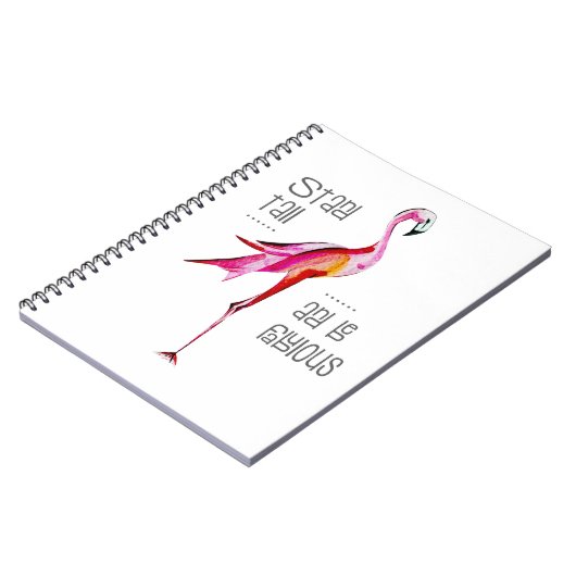 Flamingo Stand-all is een fabelachtig, grappig Gez Notitieboek (Linkerzijde)