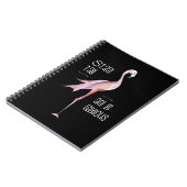 Flamingo Stand-all is een fabelachtig, grappig Gez Notitieboek (Linkerzijde)