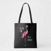 Flamingo Stand-all is een fabelachtig, grappig Gez Tote Bag (Voorkant)