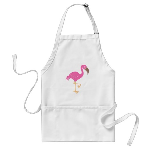 Flamingo Standaard Schort (Voorkant)