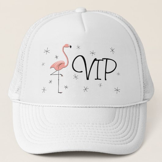 Flamingo Stars "VIP" Trucker hat Pet (Voorkant)