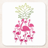 Flamingo Steencoaster| Lover Steencoaster Kartonnen Onderzetters (Voorkant)