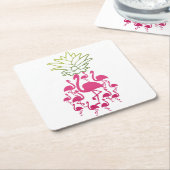 Flamingo Steencoster| Liefhebber Steencoster Kartonnen Onderzetters (Schuin)