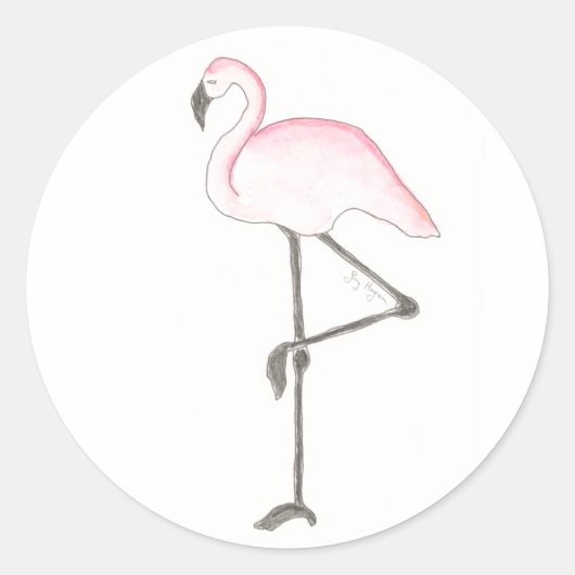 Flamingo Sticker (Voorkant)
