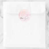Flamingo sticker voor vogelaars (Tas)