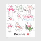 Flamingo Stickers (Vel)