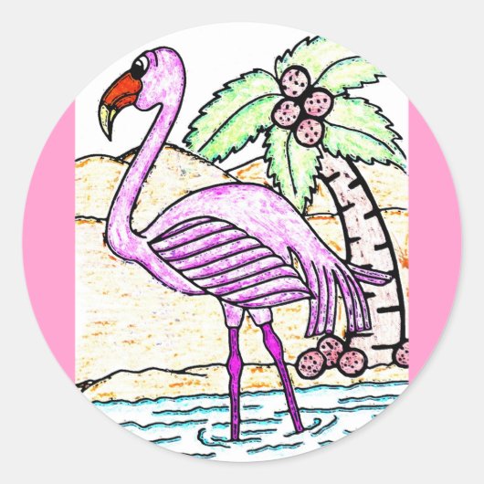 Flamingo Stickers (Voorkant)