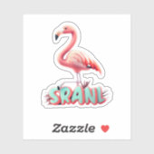 Flamingo Stickers die de tropen thuis brengen (Vel)