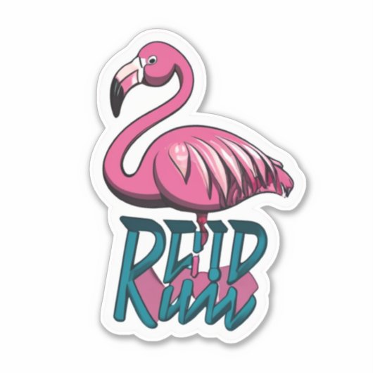 Flamingo Stickers een Splash van Roze aan Uw Werel (Voorkant)