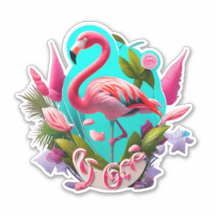 Flamingo Stickers om uw dag op te fleuren