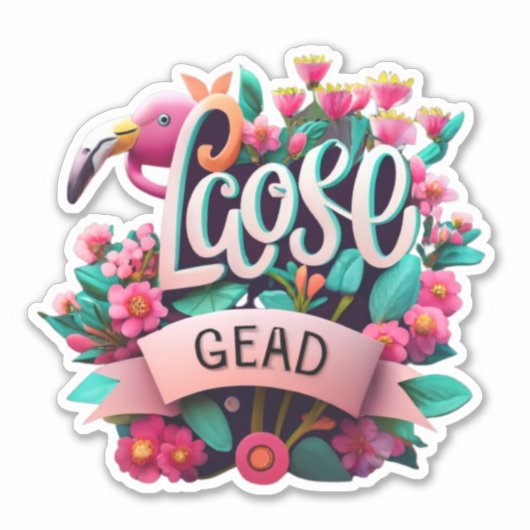 Flamingo Stickers voor uw creativiteit (Voorkant)