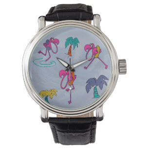 Flamingo Strand Horloge