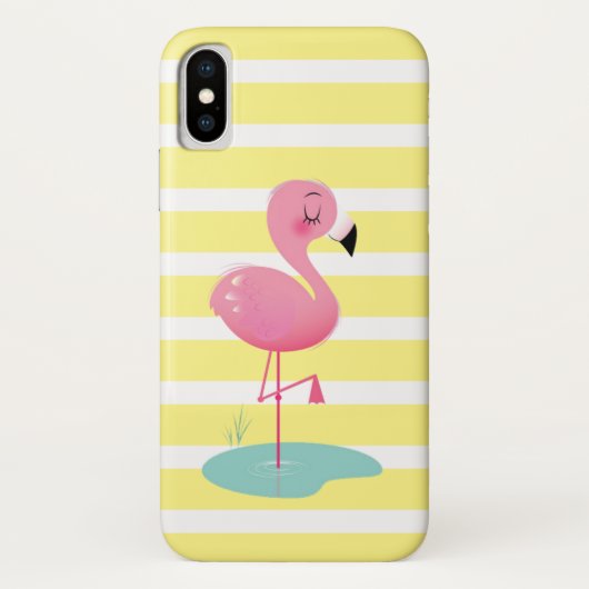 Flamingo & Strepen Hoesje (Achterkant)