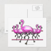 Flamingo Strip Briefkaart (Voorkant / Achterkant)