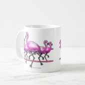 Flamingo Strip Koffiemok (Voorkant links)