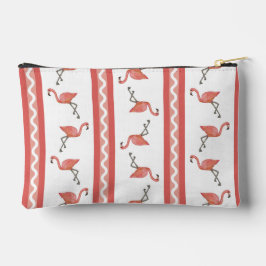 Flamingo Stripe Zipper Pouch Etui