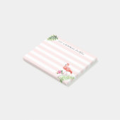 Flamingo Stripes Post-it® notes, 4 x 3 inch Notes (Schuin)