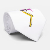 Flamingo   stropdas (Opgerold)