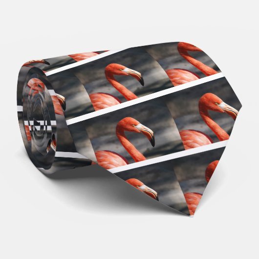 Flamingo Stropdas (Opgerold)