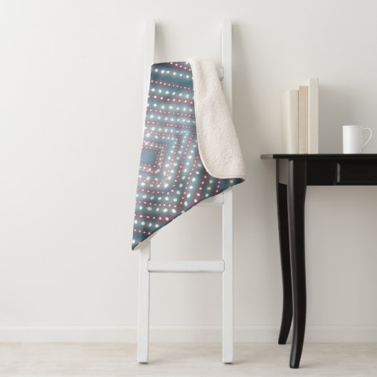 Flamingo Style Blanket Large Sherpa Deken (In situ)