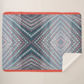 Flamingo Style Blanket Large Sherpa Deken (Voorkant (horizontaal))