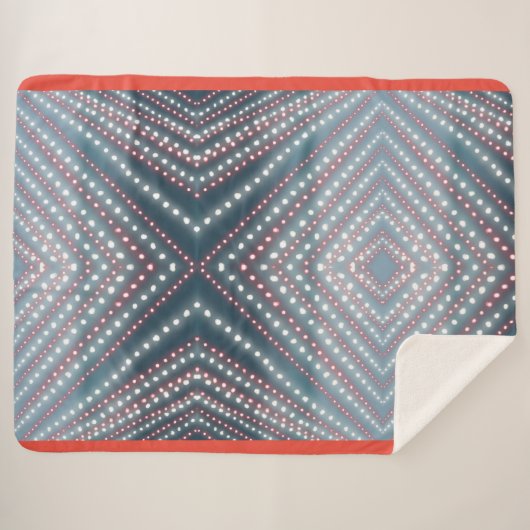 Flamingo Style Blanket Large Sherpa Deken (Voorkant (horizontaal))