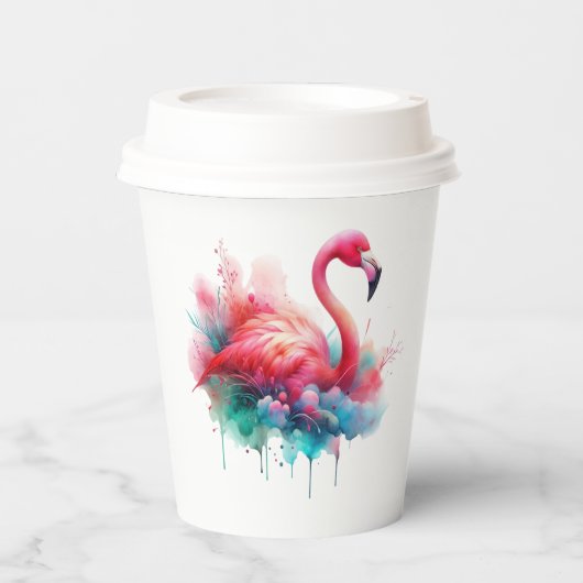 Flamingo Sublimation-95159 Papieren Bekers (Voorkant)