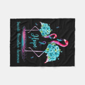 Flamingo Suïcidepreventie bewustzijn  Fleece Deken (Voorkant (Horizontaal))