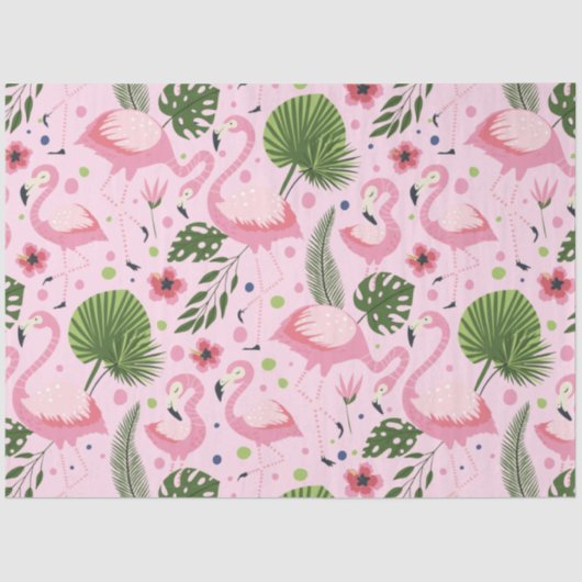 Flamingo Summer Collectie One Design 10 Tissuepapier (Voorkant)