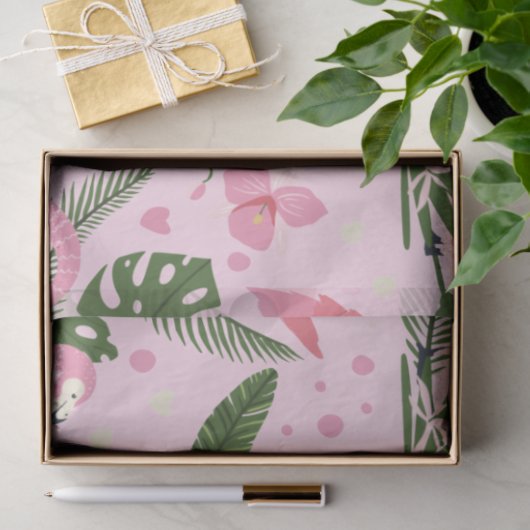 Flamingo Summer Collectie One Design 10 Tissuepapier (Geschenk)