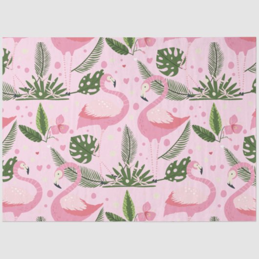 Flamingo Summer Collectie One Design 10 Tissuepapier (Voorkant)