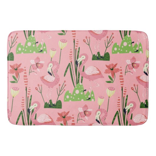Flamingo Summer Collectie One Design 4 Badmat (Voorkant)