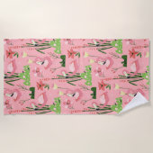 Flamingo Summer Collectie One Design 4 Strandlaken (Voorkant)