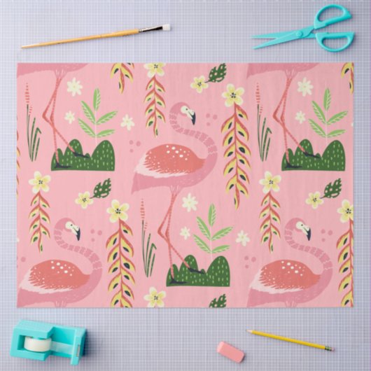 Flamingo Summer Collectie One Design 7 Tissuepapier (Craft)