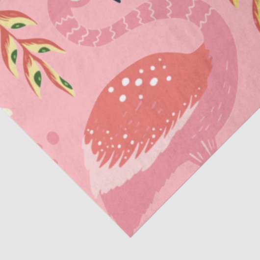 Flamingo Summer Collectie One Design 7 Tissuepapier (Detail)